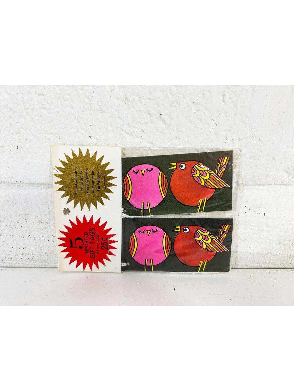 1960s Bird Gift Tags – Imported Marcel Schurman Design